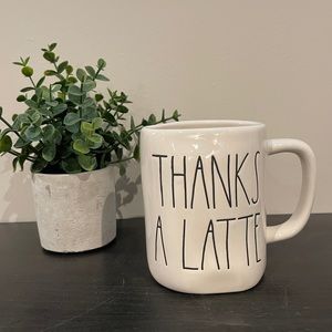 RAE DUNN THANKS A LATTE MUG